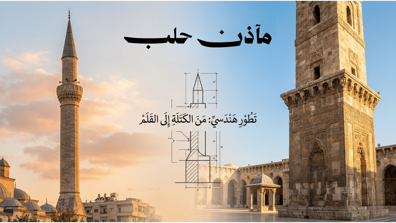 مآذن حلب.. من المربع إلى قلم الرصاص