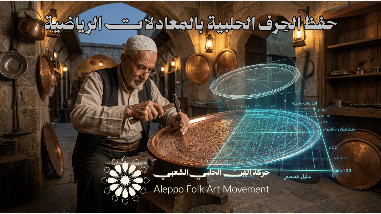 من طرق النحاس إلى النمذجة (3D Modeling): حفظ الحِرف الحلبية بالمعادلات الرياضية